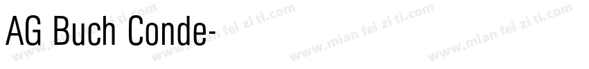 AG Buch Conde字体转换